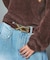 XG EMBLEM BUCKLE FAUX LEATHER BELT