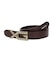 XG EMBLEM BUCKLE FAUX LEATHER BELT