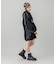 PANELED SWEAT ANORAK DRESS