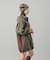 PANELED SWEAT ANORAK DRESS