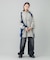 PANELED SWEAT ANORAK DRESS