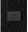 RUBBER PATCH KNIT SCARF