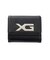XG EMBLEM BUCKLE FAUX LEATHER MINI WALLET