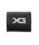 XG EMBLEM BUCKLE FAUX LEATHER MINI WALLET