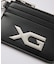 XG EMBLEM BUCKLE FAUX LEATHER CARD CASE
