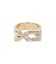 XG EMBLEM RHINESTONE RING