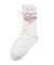 HEART SCRIPT LOGO RIB SOCKS