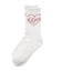HEART SCRIPT LOGO RIB SOCKS