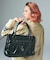 HEART PADLOCK FAUX LEATHER 2WAY BAG