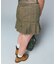 WAIST RIB PLEATED MINI SKIRT