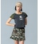 WAIST RIB PLEATED MINI SKIRT