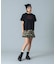 WAIST RIB PLEATED MINI SKIRT