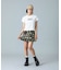 WAIST RIB PLEATED MINI SKIRT