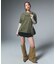 WAIST RIB PLEATED MINI SKIRT