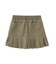 WAIST RIB PLEATED MINI SKIRT