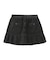 WAIST RIB PLEATED MINI SKIRT