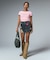 DISTRESSED DENIM MINI SKIRT