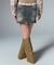 BUTTERFLY POCKET DENIM MINI SKIRT