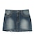 BUTTERFLY POCKET DENIM MINI SKIRT