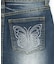 BUTTERFLY POCKET DENIM MINI SKIRT