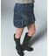 CARGO POCKET DENIM MINI SKIRT