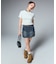 CARGO POCKET DENIM MINI SKIRT
