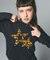 LEOPARD STAR L/S BABY TEE