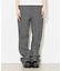 TWEED JERSEY WIDE FLARE PANTS
