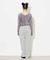 TWEED JERSEY WIDE FLARE PANTS