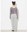 TWEED JERSEY WIDE FLARE PANTS