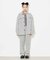 TWEED JERSEY WIDE FLARE PANTS