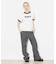 TWEED JERSEY WIDE FLARE PANTS