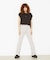 GATHERED EASY FLARE PANTS