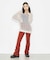 GATHERED EASY FLARE PANTS