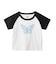 GLITTER BUTTERFLY RAGLAN S/S BABY TEE