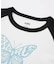 GLITTER BUTTERFLY RAGLAN S/S BABY TEE
