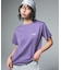 PIGMENT DYED CIRCLE TEXT LOGO S/S TEE