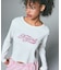 RHINESTONE AND GLITTER LOGO L/S BABY TEE