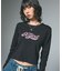 RHINESTONE AND GLITTER LOGO L/S BABY TEE