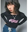 RHINESTONE AND GLITTER LOGO L/S BABY TEE