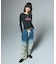 RHINESTONE AND GLITTER LOGO L/S BABY TEE