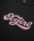 RHINESTONE AND GLITTER LOGO L/S BABY TEE
