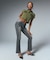 BUTTERFLY POCKET SKINNY DENIM PANTS