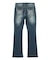 BUTTERFLY POCKET SKINNY DENIM PANTS