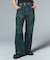 PANELED DENIM PANTS