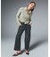 PANELED DENIM PANTS