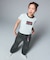 PANELED DENIM PANTS