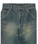 PANELED DENIM PANTS