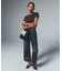 DISTRESSED LOOSE STRAIGHT DENIM PANTS