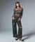 DISTRESSED LOOSE STRAIGHT DENIM PANTS